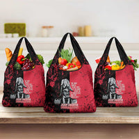 Jean-Jacques Dessalines Afro Haiti Grocery Bag Emperor Of First Empire Grunge Style - Wonder Print Shop
