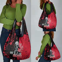 Jean-Jacques Dessalines Afro Haiti Grocery Bag Emperor Of First Empire Grunge Style - Wonder Print Shop