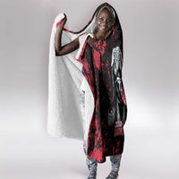 Jean-Jacques Dessalines Afro Haiti Hooded Blanket Emperor Of First Empire Grunge Style - Wonder Print Shop