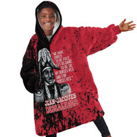 Personalized Jean-Jacques Dessalines Afro Haiti Kid Wearable Blanket Hoodie Emperor Of First Empire Grunge Style - Wonder Print Shop