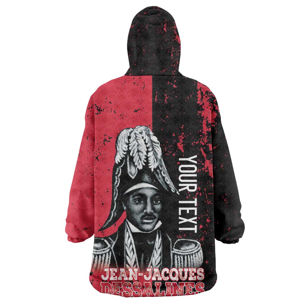 Personalized Jean-Jacques Dessalines Afro Haiti Kid Wearable Blanket Hoodie Emperor Of First Empire Grunge Style - Wonder Print Shop