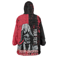 Personalized Jean-Jacques Dessalines Afro Haiti Kid Wearable Blanket Hoodie Emperor Of First Empire Grunge Style - Wonder Print Shop