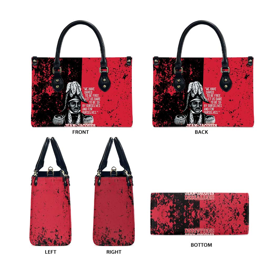 Jean-Jacques Dessalines Afro Haiti Leather Bag Emperor Of First Empire Grunge Style - Wonder Print Shop
