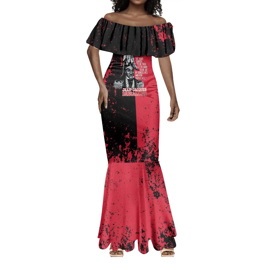 Personalized Jean-Jacques Dessalines Afro Haiti Mermaid Dress Emperor Of First Empire Grunge Style LT14