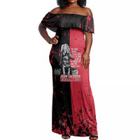 Personalized Jean-Jacques Dessalines Afro Haiti Off Shoulder Maxi Dress Emperor Of First Empire Grunge Style - Wonder Print Shop