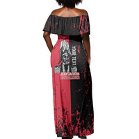Personalized Jean-Jacques Dessalines Afro Haiti Off Shoulder Maxi Dress Emperor Of First Empire Grunge Style - Wonder Print Shop
