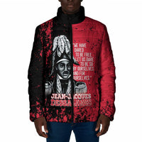 Personalized Jean-Jacques Dessalines Afro Haiti Padded Jacket Emperor Of First Empire Grunge Style - Wonder Print Shop