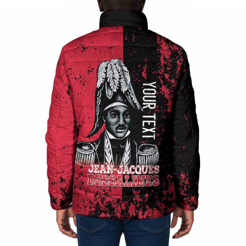 Personalized Jean-Jacques Dessalines Afro Haiti Padded Jacket Emperor Of First Empire Grunge Style - Wonder Print Shop