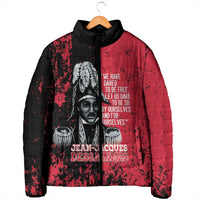 Personalized Jean-Jacques Dessalines Afro Haiti Padded Jacket Emperor Of First Empire Grunge Style - Wonder Print Shop