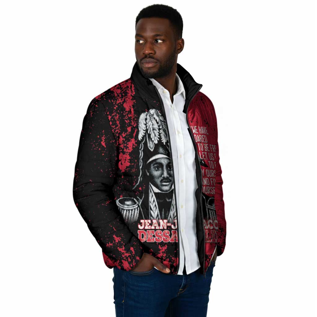 Personalized Jean-Jacques Dessalines Afro Haiti Padded Jacket Emperor Of First Empire Grunge Style - Wonder Print Shop