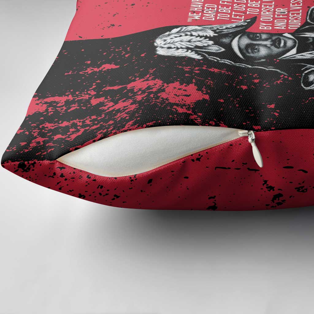 Jean-Jacques Dessalines Afro Haiti Pillow Cover Emperor Of First Empire Grunge Style - Wonder Print Shop