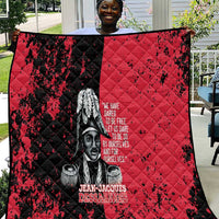 Jean-Jacques Dessalines Afro Haiti Quilt Emperor Of First Empire Grunge Style - Wonder Print Shop