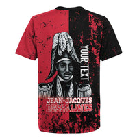 Personalized Jean-Jacques Dessalines Afro Haiti Rugby Jersey Emperor Of First Empire Grunge Style LT14