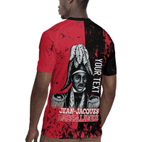 Personalized Jean-Jacques Dessalines Afro Haiti Rugby Jersey Emperor Of First Empire Grunge Style LT14