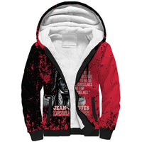 Personalized Jean-Jacques Dessalines Afro Haiti Sherpa Hoodie Emperor Of First Empire Grunge Style - Wonder Print Shop