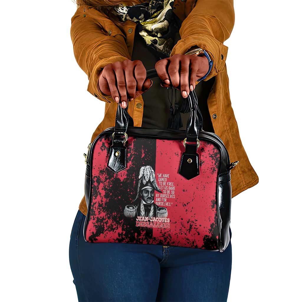 Jean-Jacques Dessalines Afro Haiti Shoulder Handbag Emperor Of First Empire Grunge Style - Wonder Print Shop