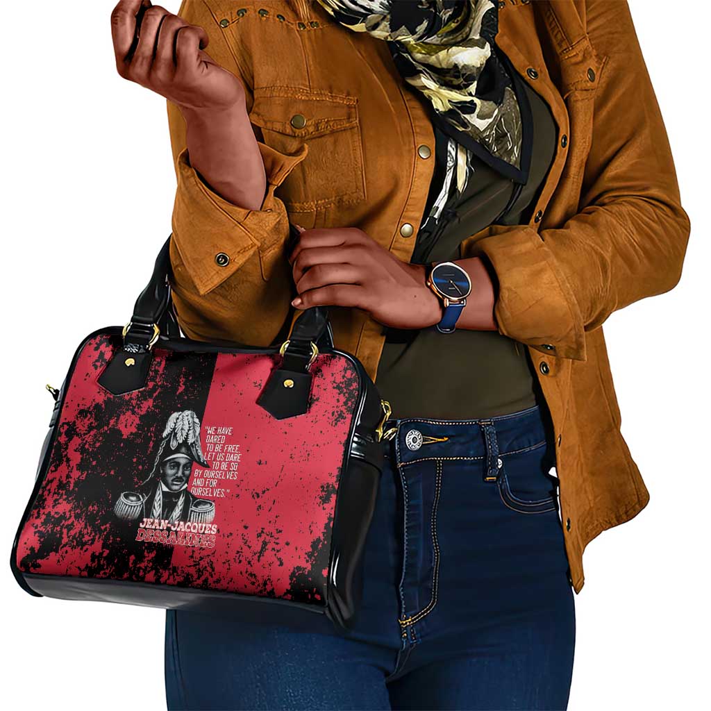 Jean-Jacques Dessalines Afro Haiti Shoulder Handbag Emperor Of First Empire Grunge Style - Wonder Print Shop