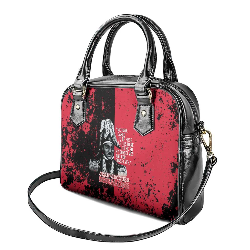 Jean-Jacques Dessalines Afro Haiti Shoulder Handbag Emperor Of First Empire Grunge Style - Wonder Print Shop