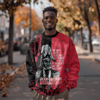 Personalized Jean-Jacques Dessalines Afro Haiti Sweatshirt Emperor Of First Empire Grunge Style - Wonder Print Shop