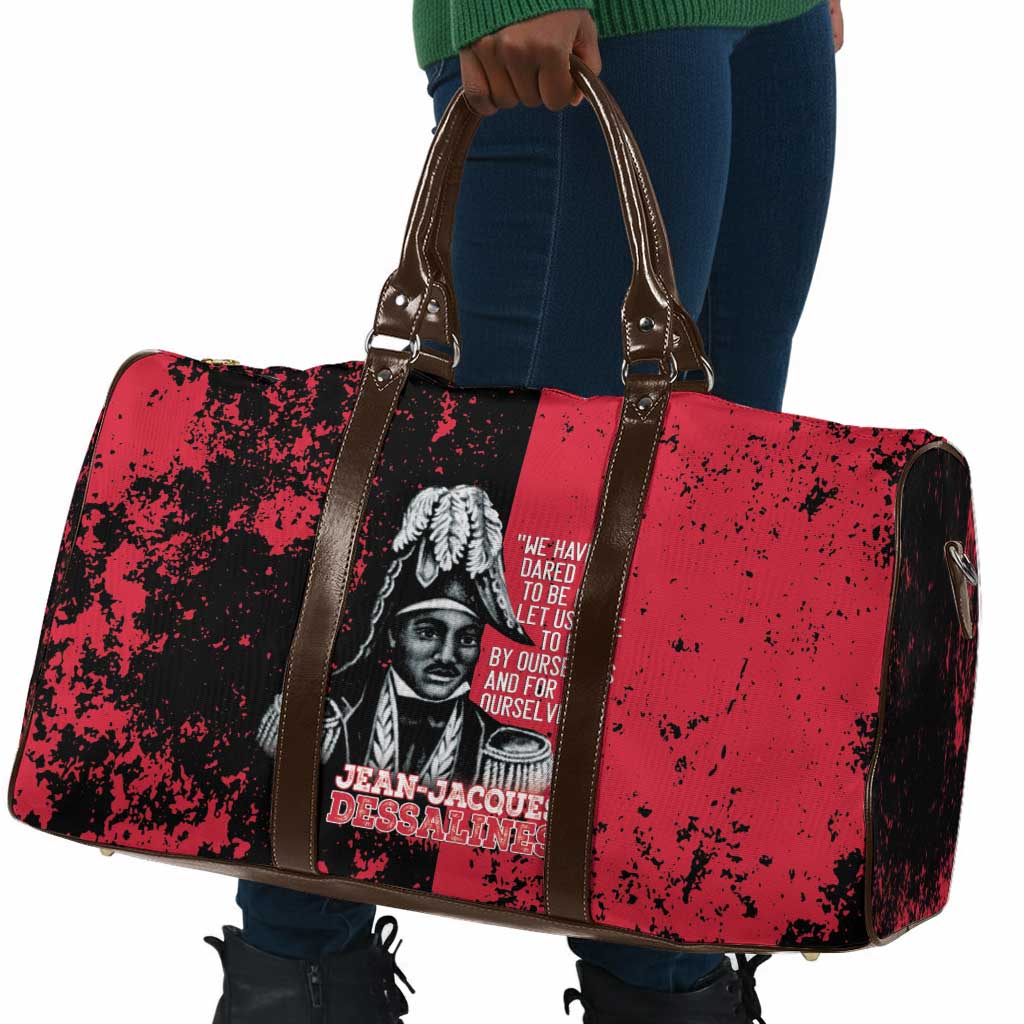 Jean-Jacques Dessalines Afro Haiti Travel Bag Emperor Of First Empire Grunge Style - Wonder Print Shop