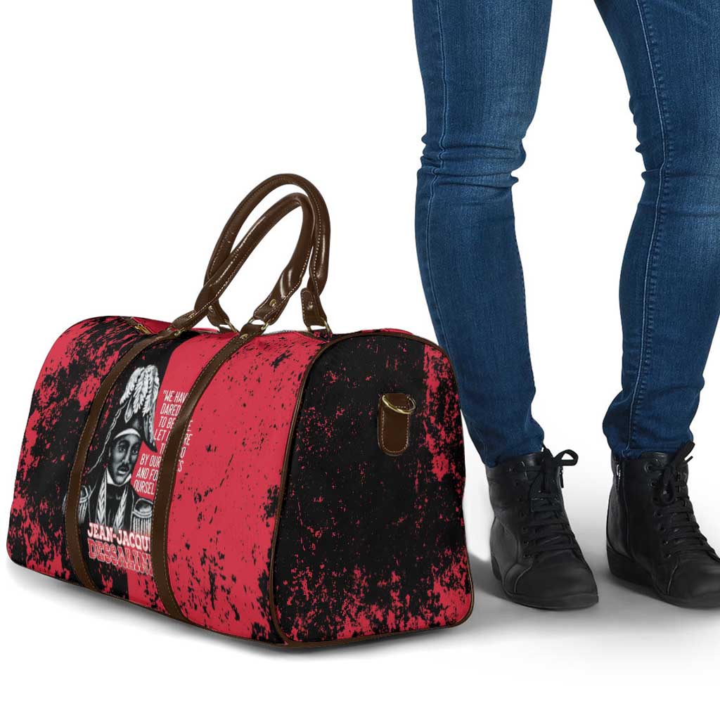 Jean-Jacques Dessalines Afro Haiti Travel Bag Emperor Of First Empire Grunge Style - Wonder Print Shop