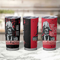 Personalized Jean-Jacques Dessalines Afro Haiti Tumbler Cup Emperor Of First Empire Grunge Style - Wonder Print Shop