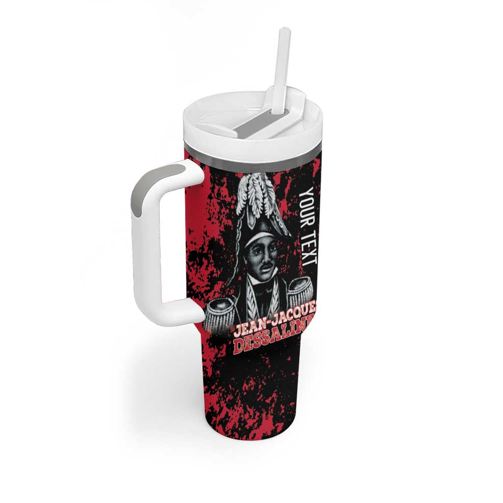 Personalized Jean-Jacques Dessalines Afro Haiti Tumbler With Handle Emperor Of First Empire Grunge Style - Wonder Print Shop