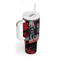 Personalized Jean-Jacques Dessalines Afro Haiti Tumbler With Handle Emperor Of First Empire Grunge Style - Wonder Print Shop