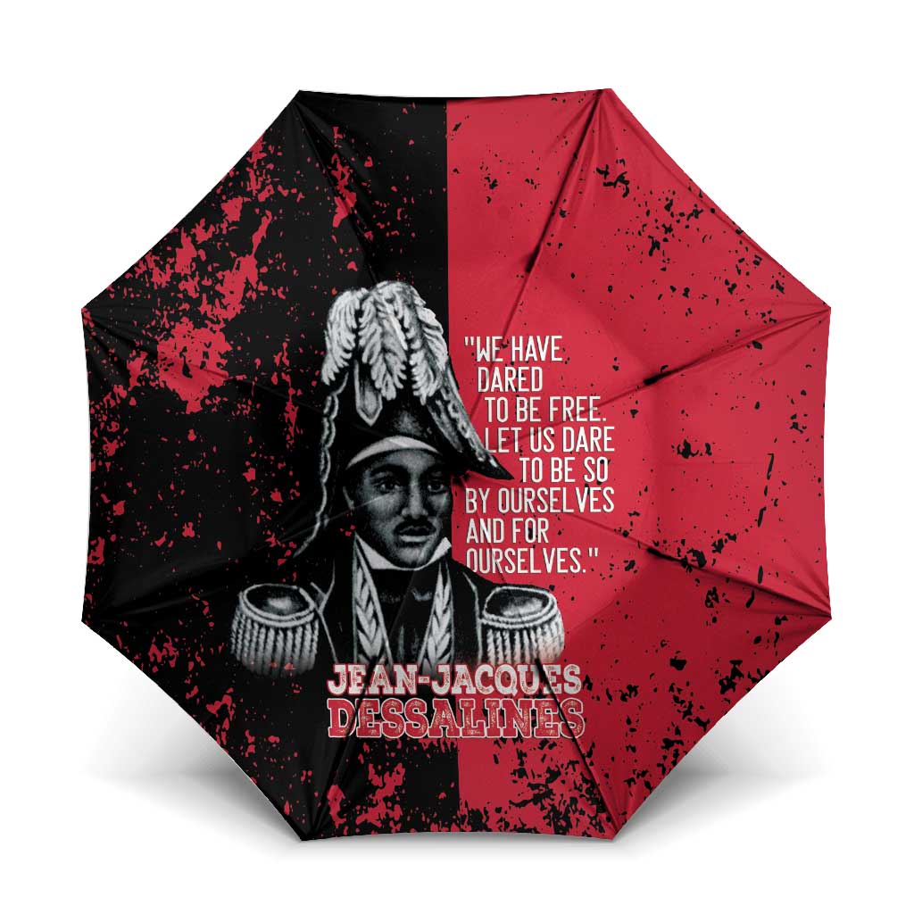 Jean-Jacques Dessalines Afro Haiti Umbrella Emperor Of First Empire Grunge Style - Wonder Print Shop