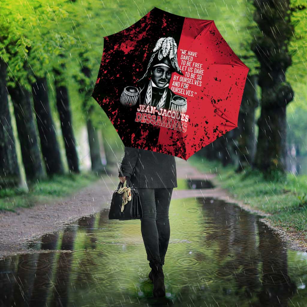 Jean-Jacques Dessalines Afro Haiti Umbrella Emperor Of First Empire Grunge Style - Wonder Print Shop