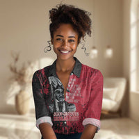 Personalized Jean-Jacques Dessalines Afro Haiti Women Casual Shirt Emperor Of First Empire Grunge Style - Wonder Print Shop