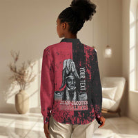 Personalized Jean-Jacques Dessalines Afro Haiti Women Casual Shirt Emperor Of First Empire Grunge Style - Wonder Print Shop