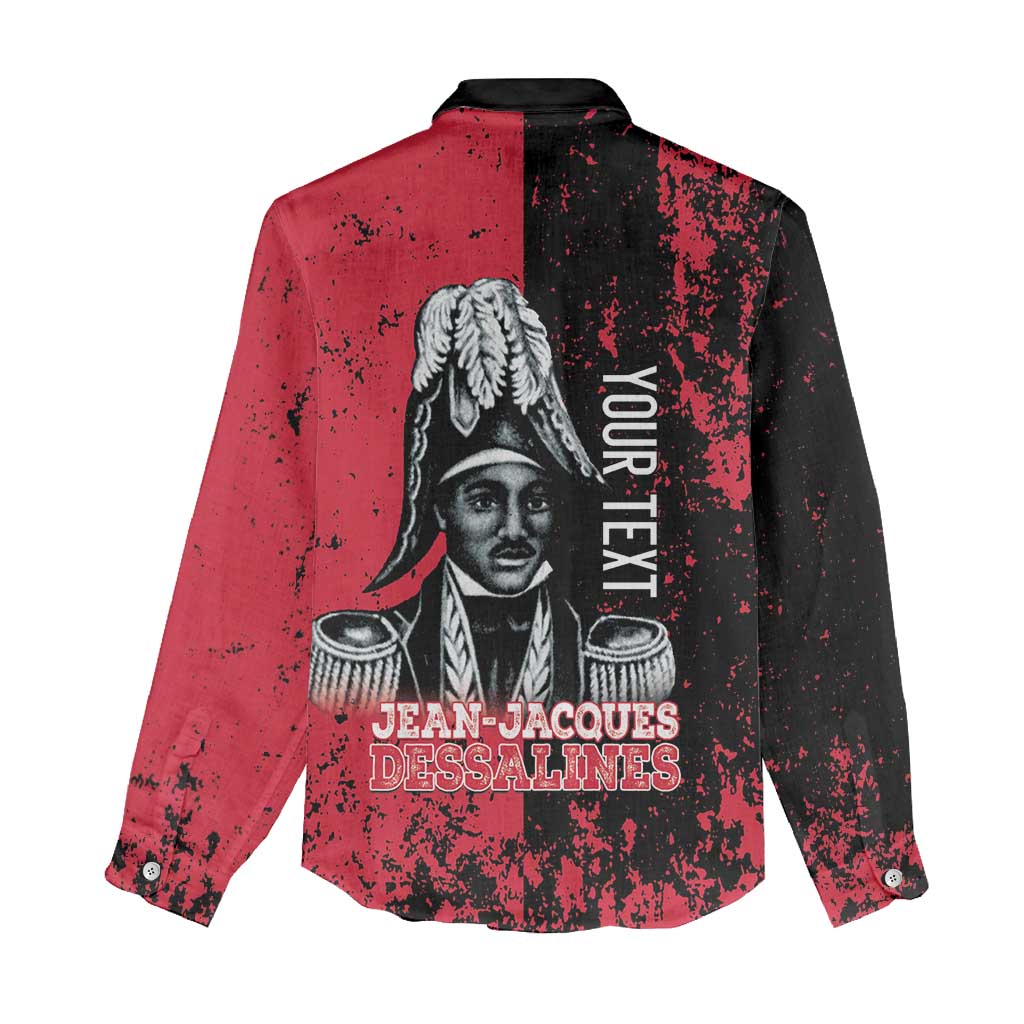 Personalized Jean-Jacques Dessalines Afro Haiti Women Casual Shirt Emperor Of First Empire Grunge Style - Wonder Print Shop