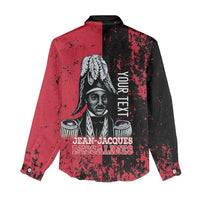 Personalized Jean-Jacques Dessalines Afro Haiti Women Casual Shirt Emperor Of First Empire Grunge Style - Wonder Print Shop