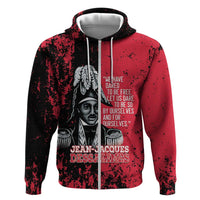 Personalized Jean-Jacques Dessalines Afro Haiti Zip Hoodie Emperor Of First Empire Grunge Style - Wonder Print Shop