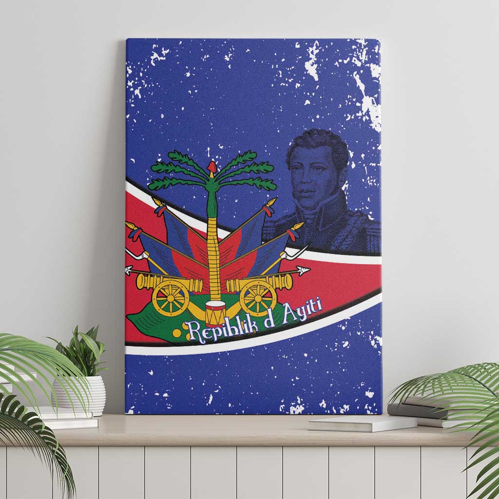Republic of Haiti 1806-1820 Canvas Wall Art Alexandre Petion With Coat Of Arms - Wonder Print Shop