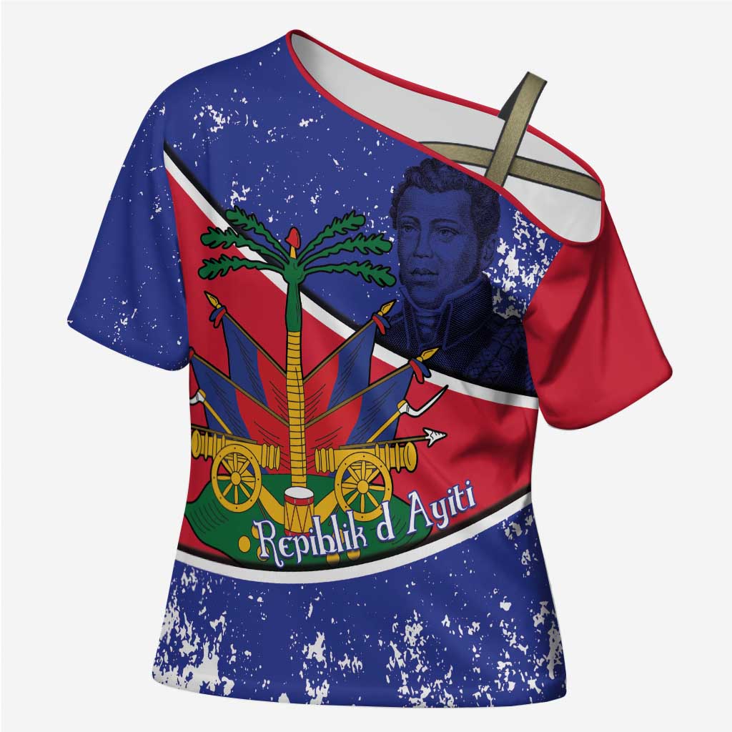 Republic of Haiti 1806-1820 Cross Shoulder Shirt Alexandre Petion With Coat Of Arms - Wonder Print Shop