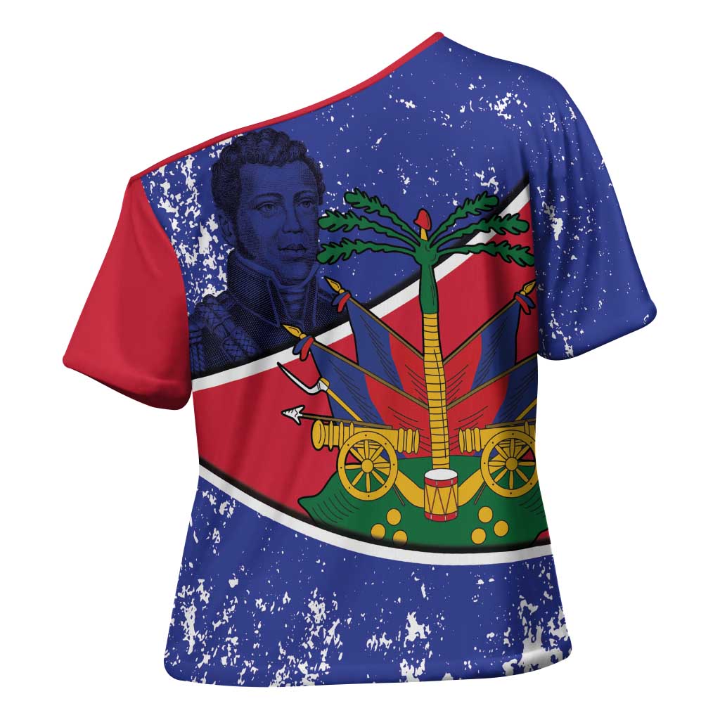 Republic of Haiti 1806-1820 Cross Shoulder Shirt Alexandre Petion With Coat Of Arms - Wonder Print Shop