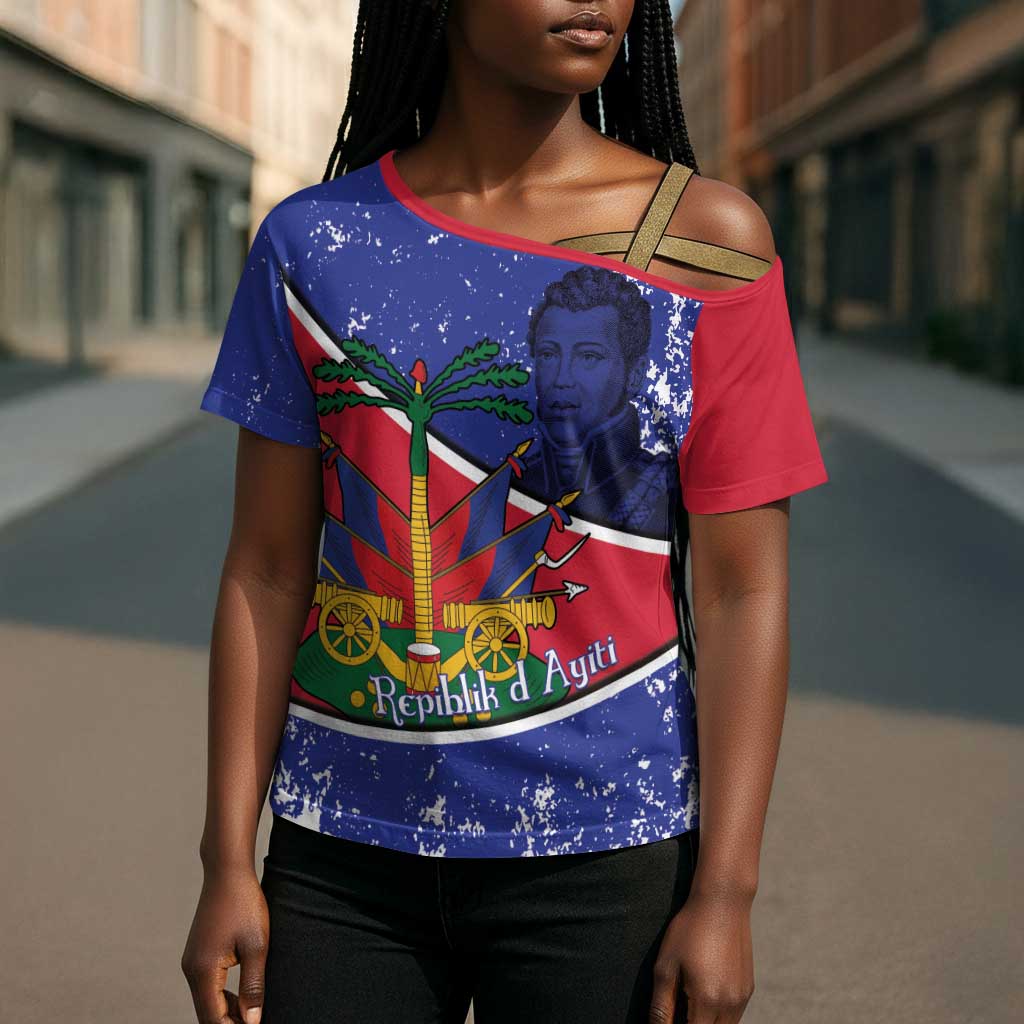 Republic of Haiti 1806-1820 Cross Shoulder Shirt Alexandre Petion With Coat Of Arms - Wonder Print Shop
