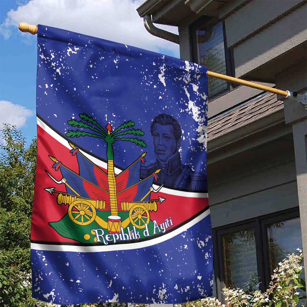 Republic of Haiti 1806-1820 Garden Flag Alexandre Petion With Coat Of Arms - Wonder Print Shop