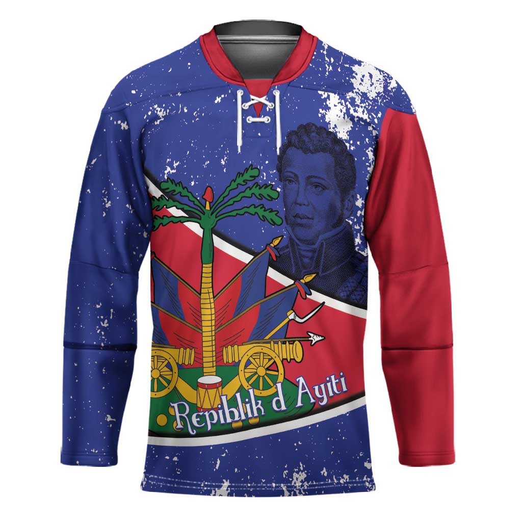Republic of Haiti 1806-1820 Hockey Jersey Alexandre Petion With Coat Of Arms - Wonder Print Shop