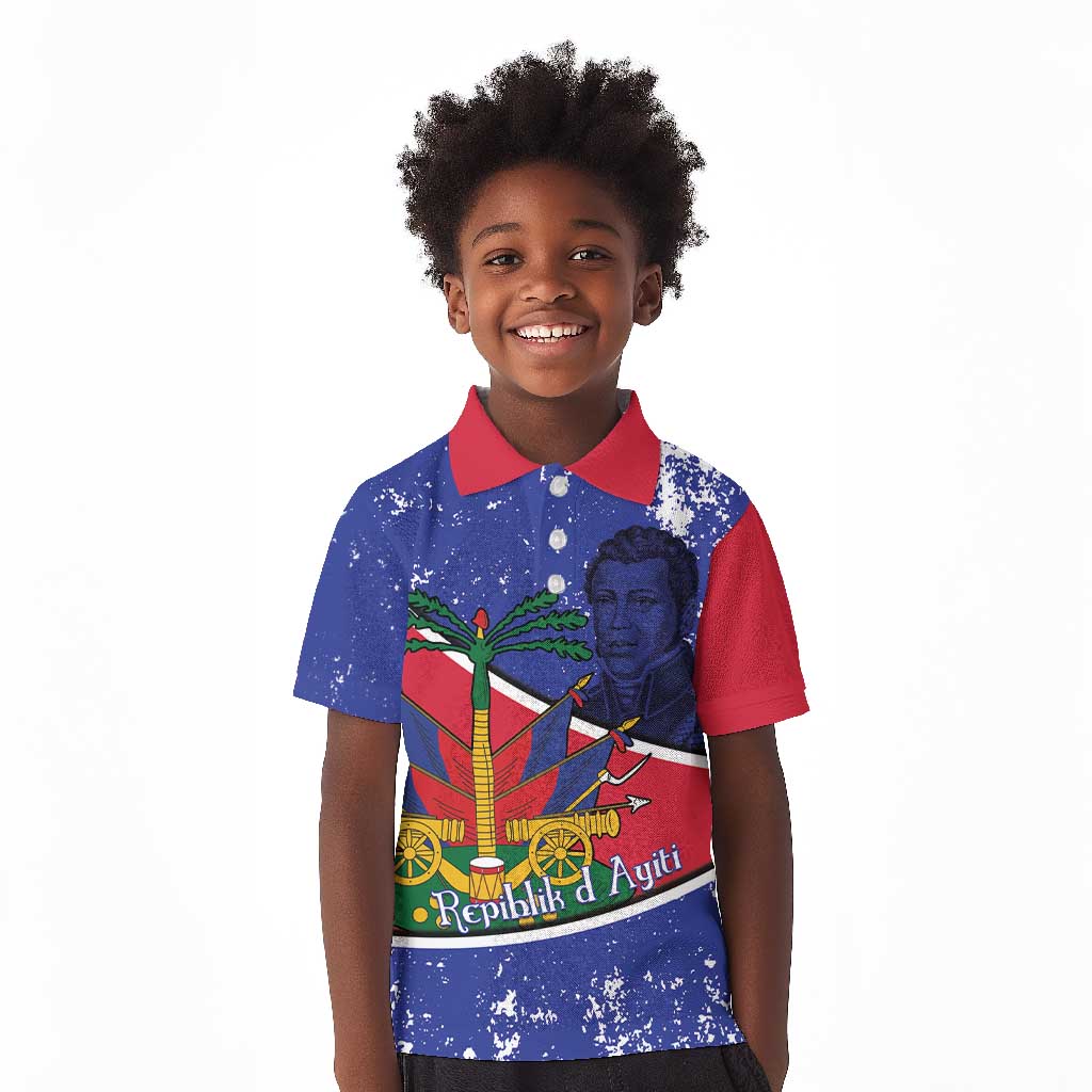 Republic of Haiti 1806-1820 Kid Polo Shirt Alexandre Petion With Coat Of Arms LT14