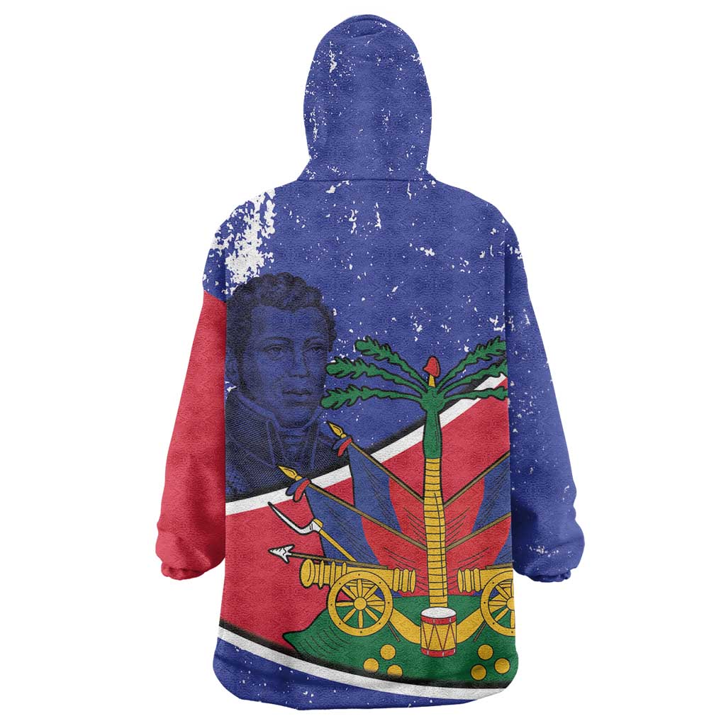 Republic of Haiti 1806-1820 Kid Wearable Blanket Hoodie Alexandre Petion With Coat Of Arms - Wonder Print Shop