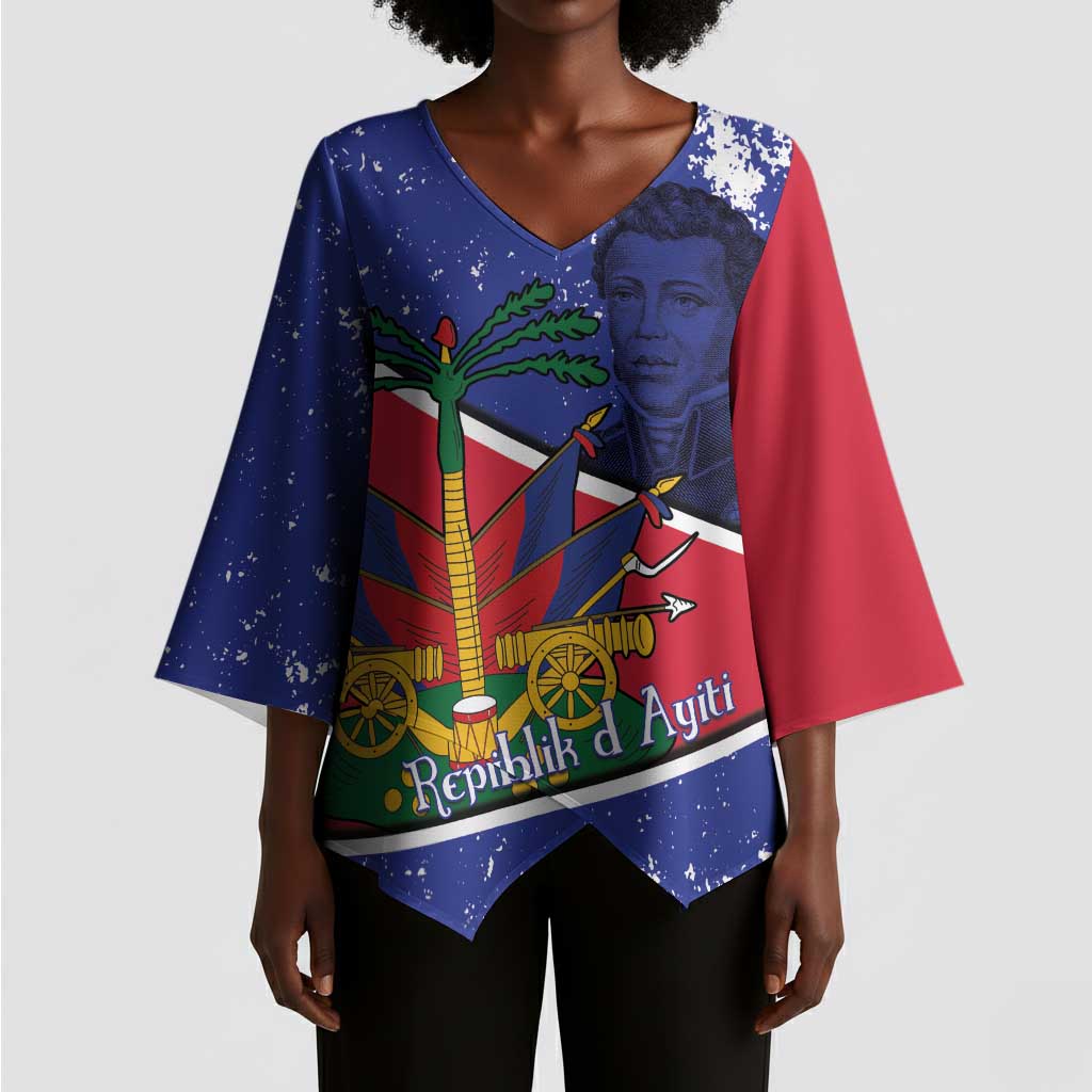 Republic of Haiti 1806-1820 Kimono Sleeve Blouse Alexandre Petion With Coat Of Arms - Wonder Print Shop