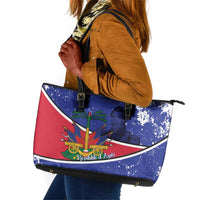 Republic of Haiti 1806-1820 Leather Tote Bag Alexandre Petion With Coat Of Arms - Wonder Print Shop