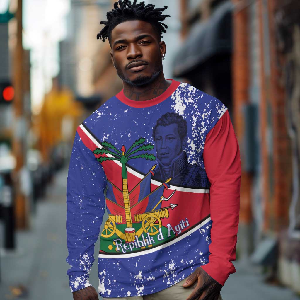 Republic of Haiti 1806-1820 Long Sleeve Shirt Alexandre Petion With Coat Of Arms - Wonder Print Shop