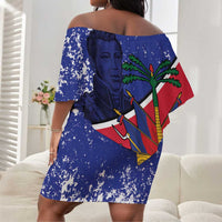 Republic of Haiti 1806-1820 Off Shoulder Short Dress Alexandre Petion With Coat Of Arms - Wonder Print Shop