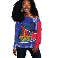Republic of Haiti 1806-1820 Off Shoulder Sweater Alexandre Petion With Coat Of Arms - Wonder Print Shop