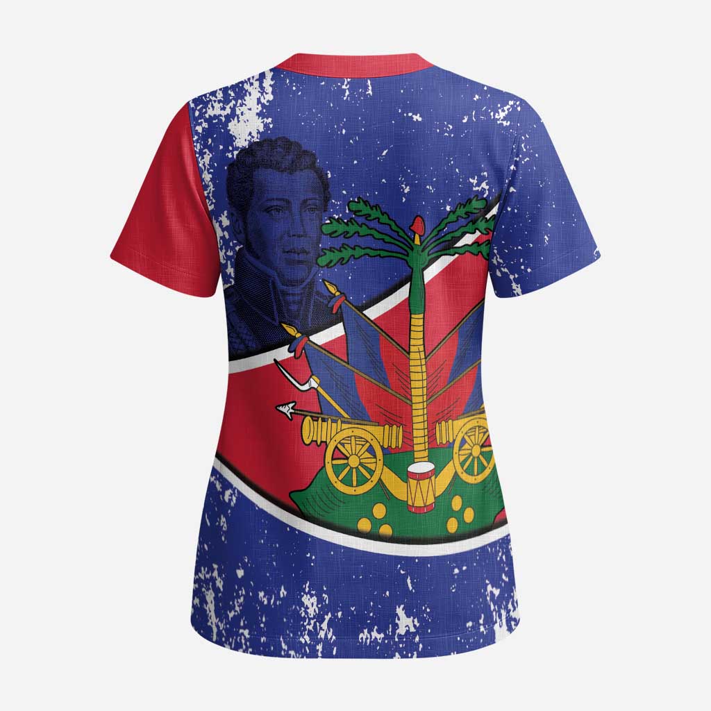 Republic of Haiti 1806-1820 Scrub Top Alexandre Petion With Coat Of Arms - Wonder Print Shop