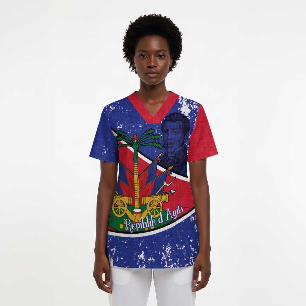 Republic of Haiti 1806-1820 Scrub Top Alexandre Petion With Coat Of Arms - Wonder Print Shop